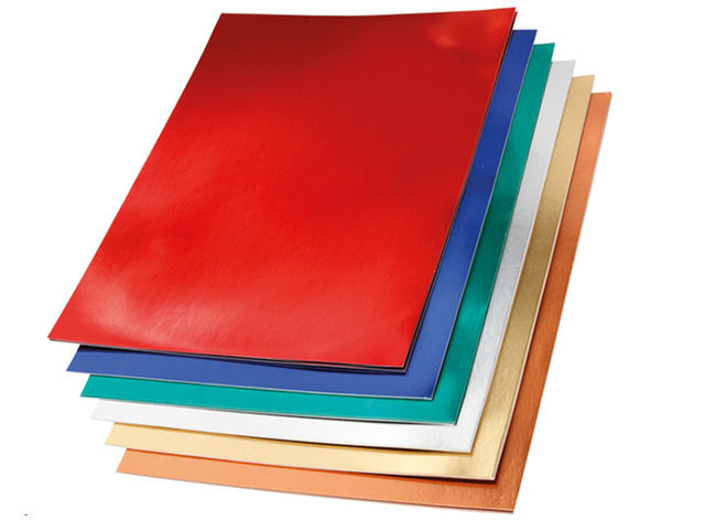 Karton - aluminiumkarton - A4 - flexibel - verschillende kleuren - 280 g - set van 30 assorti