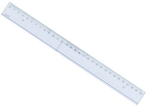 Latten - meetlat - 30 cm - smal - set van 25