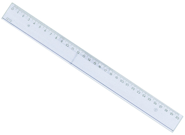 Latten - meetlat - 30 cm - smal - set van 25