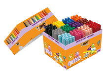 Stiften - kleurstiften - BIC Kids Visacolor XL ECOlutions - 12 x 12 kl - voordeelpakket - set van 144 assorti