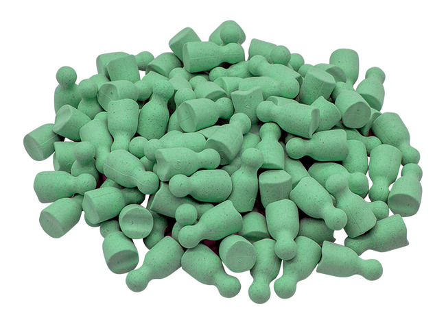 Pions mathématiques - Wissner - bois - vert - set de 100