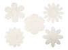 Karton - bloemen - figuren - blanco - set van 100 assorti