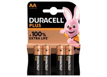 Batterijen - duracell - aa - per 4