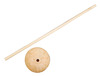 Staander - hout - op voet - 6,5 cm diameter - set van 5
