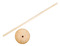 Staander - hout - op voet - 6,5 cm diameter - set van 5