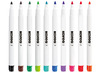 Stiften - whiteboard stiften - Kores - rond - fijn - set van 10 assorti