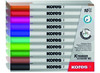 Stiften - whiteboard stiften - Kores - rond - fijn - set van 10 assorti