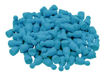 Rekenpionnen - Wissner - hout - blauw - set van 100