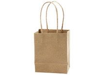 Zakken - kraftpapier - bruin - 17 x 12 x 7 cm - set van 10