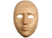 Maskers - gezicht - papier-maché - per stuk
