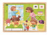 Puzzel - themapuzzel - Nathan - opgeruimd staat netjes - tanden poetsen, handen wassen, bad nemen, huiswerk maken - hout - set van 4 assorti