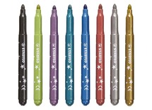 Stiften - kleurstiften - Stabilo Trio Deco - driekantig - set van 8 assorti