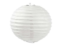 Knutselpapier - lantaarn - rond - 12 cm - wit - set van 4