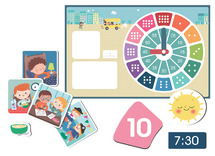 Spel - Apli The Hours - het uur dagelijkse activiteiten - magnetisch - per spel