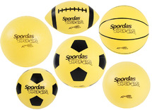 Bal - Spordas SuperSafe Sport Balls - sportballen - rubber-vinyl - set van 6 assorti