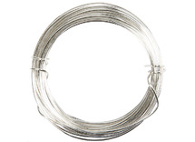 Draad - ijzerdraad - zilver - 0,6 mm - rol van 10 m - per stuk