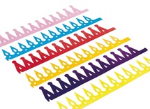 Kronen - verjaardag - gekleurd - set van 12 assorti