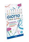 Stiften - kleurstiften - Giotto - Turbo Glitter - set van 8 assorti