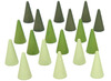 Open-ended - Wood-It Cone - loose parts - kegel - houten speelgoed - set van 30 assorti