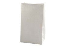 Zakken - kraftpapier - wit - 27 x 15 x 9 cm - set van 100