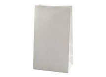 Zak - papier - kraftpapier - wit - 27 x 15 x 9 cm - set van 100