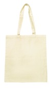 Draagtas - boodschappentas met korte lussen - textiel - blanco - 38 x 43 cm - set van 3