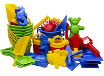 Zandbakset - Dantoy - voordeelpakket - zand - set van 66 assorti