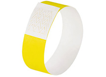 Polsbandjes - identificatie armbanden - fluogeel - set van 120