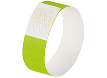 Polsbandjes - identificatie armbanden - fluogroen - set van 120