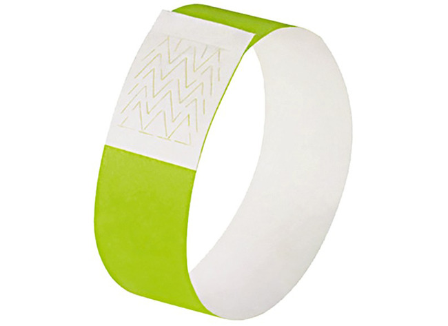 Polsbandjes - identificatie armbanden - fluogroen - set van 120