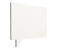 WHITEBOARD - FRAMELESS - TEKSTBALLON