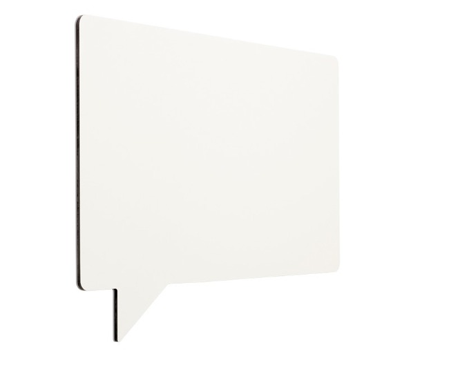Whiteboard - Frameless - Tekstballon