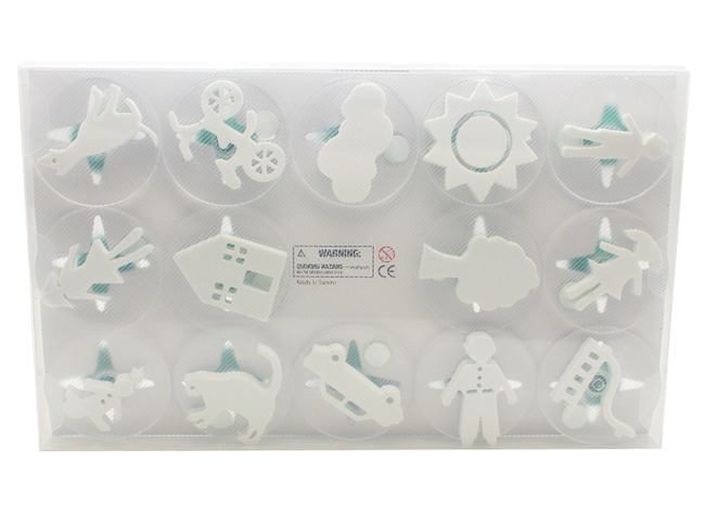 Stempels - Flexipress - familie - set van 14 assorti
