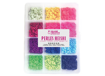 Parels - Heishi - 6 mm - fluokleuren - set van 1750 assorti