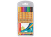 Stiften - schrijfstiften - Stabilo Point 88 - fineliner - 0,4 mm - gekleurd - set van 10 assorti
