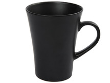 Porselein - tas/mok - koffietas - schuin model - zwart - per stuk