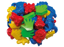 Zand - zandset - Dantoy - kleurrijke vormen - set van 48 assorti