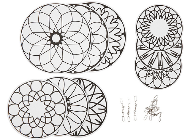 Hangers - karton - mandala's - met metalen ophangers - set van 60 assorti