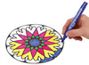 Hangers - karton - mandala's - met metalen ophangers - set van 60 assorti