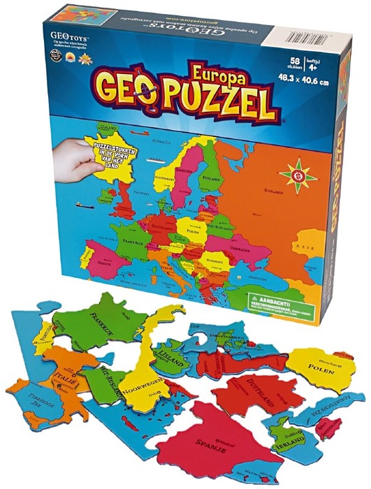 Puzzel - Geo - Europa - Per Stuk