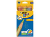 Potloden - kleurpotloden - BIC Kids Tropicolors - zeshoekig - etui - set van 12 assorti