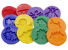 Stempels - kleistempels - EDX Education - plastic - boetseren - set van 12 assorti