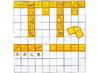 Bord - magnetisch - getallenbord - geruit - 100 x 100 cm - lager - per stuk