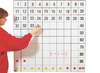 Bord - magnetisch - getallenbord - geruit - 100 x 100 cm - lager - per stuk