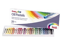 Waskrijt - Pentel - oliepastels - set van 25 assorti