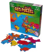 Puzzel - geo - wereld - per stuk
