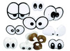 Decoratiemateriaal - grappige ogen - gekleurd - decoratie - set van 200 assorti