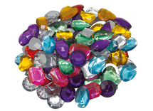 Stickers - acryl - edelstenen - decoratie - set van 120 assorti