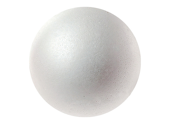 Figurines - polystyrène - sphère - 70 mm - set de 10