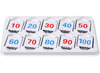 Bord - magnetisch - getallenbord - geruit - 100 x 100 cm - lager - getallenplaten voor PM3797 - per set